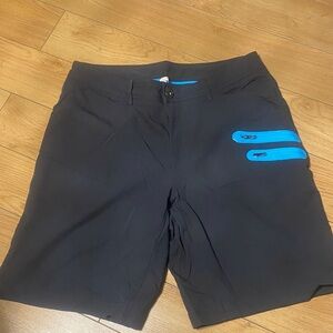 Lululemon Athletica Black Shorts with Blue Highlights
